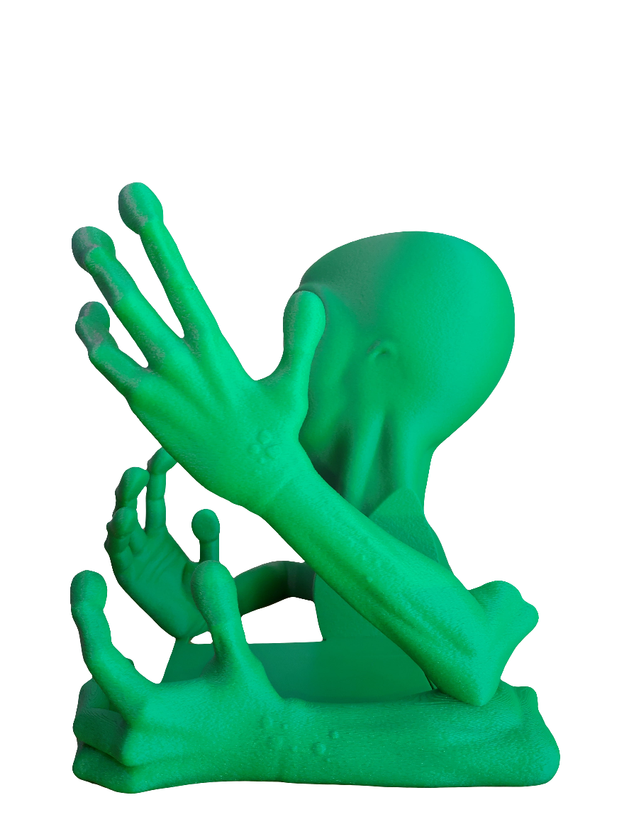 Shelf Invader Alien Bookend