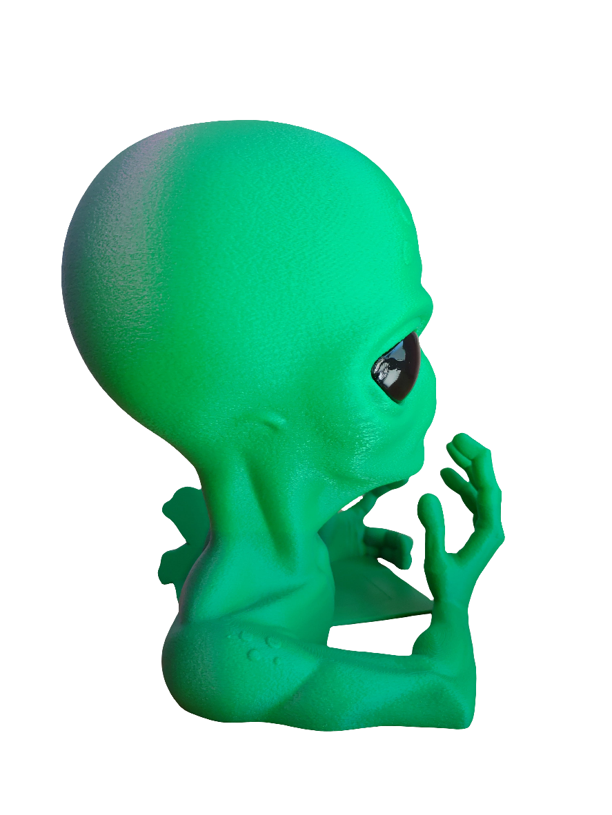 Shelf Invader Alien Bookend