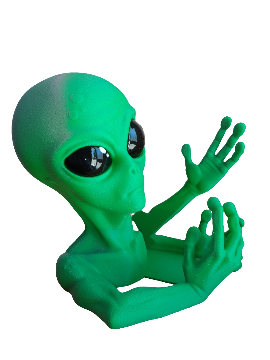 Shelf Invader Alien Bookend