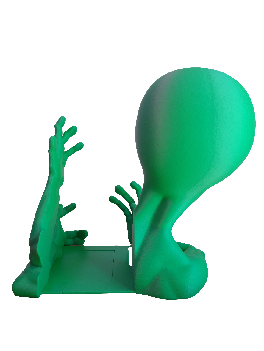 Shelf Invader Alien Bookend