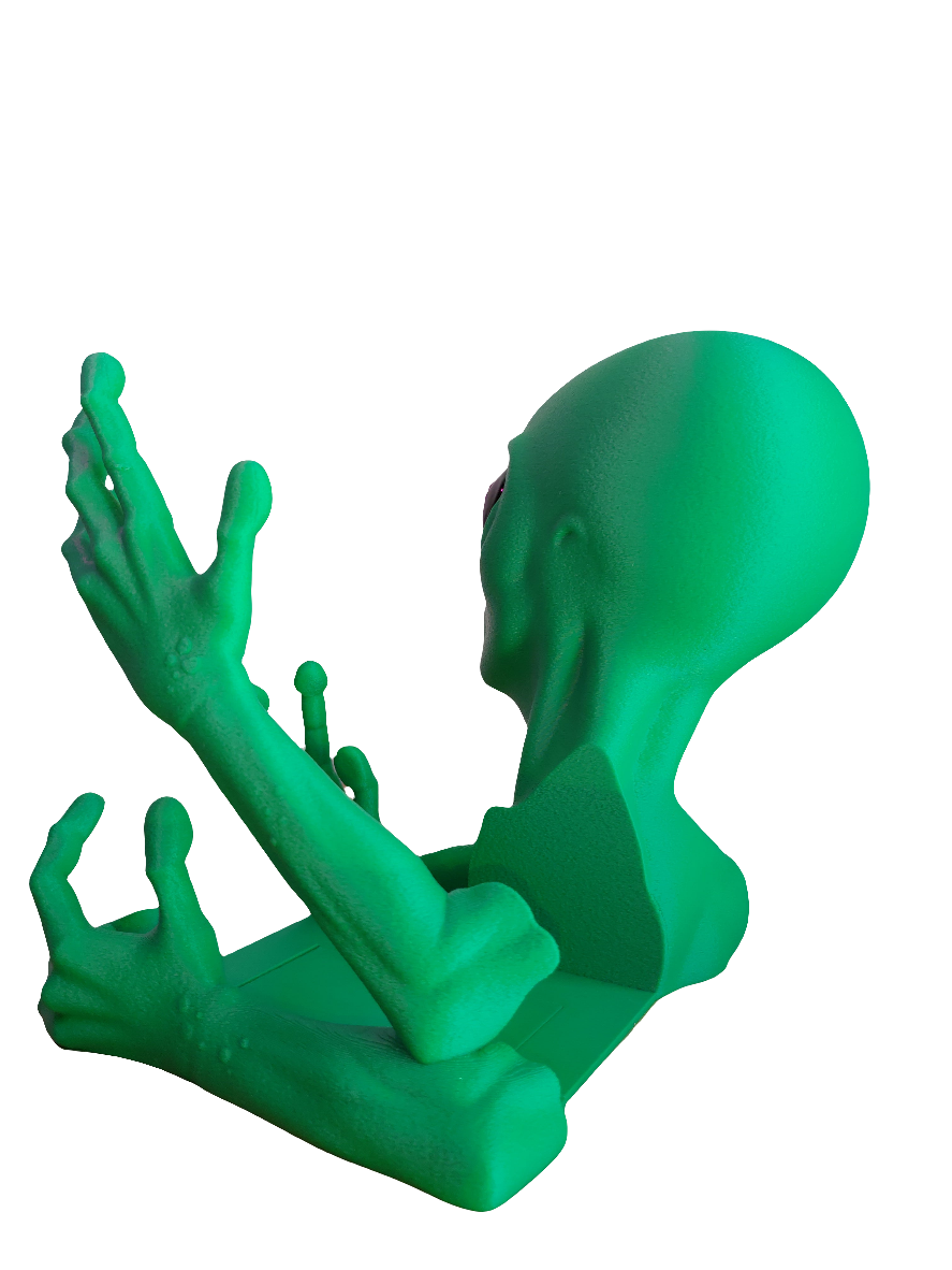 Shelf Invader Alien Bookend