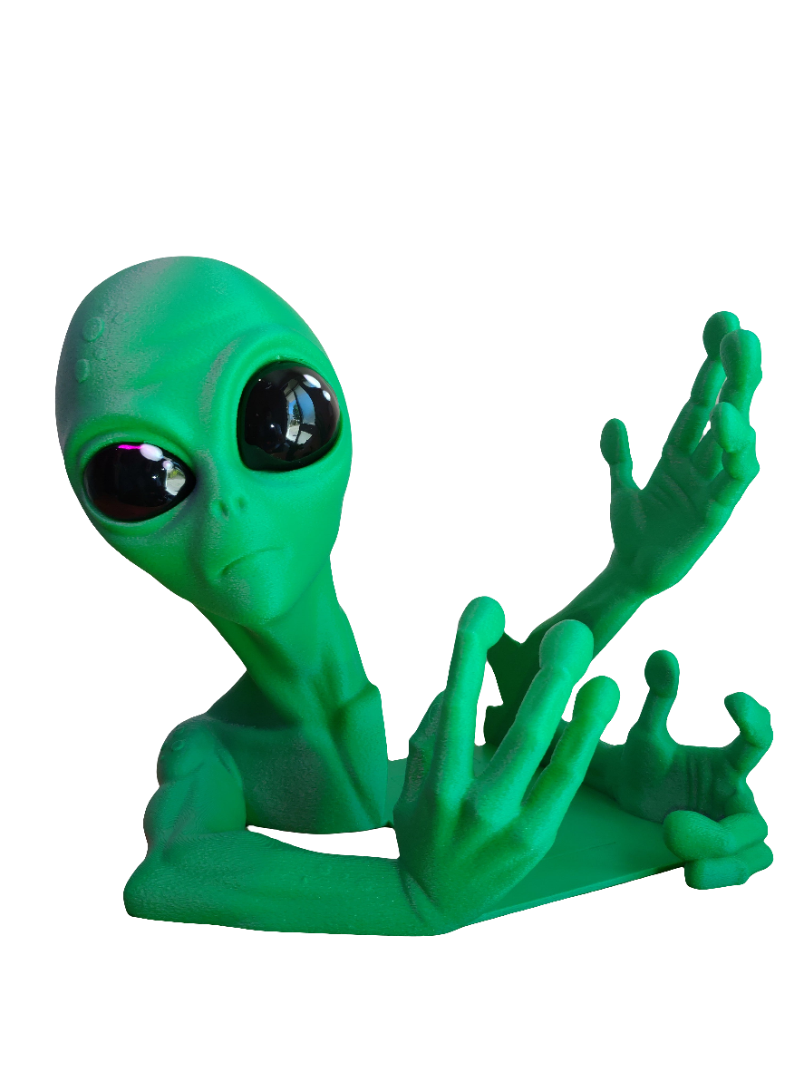 Shelf Invader Alien Bookend