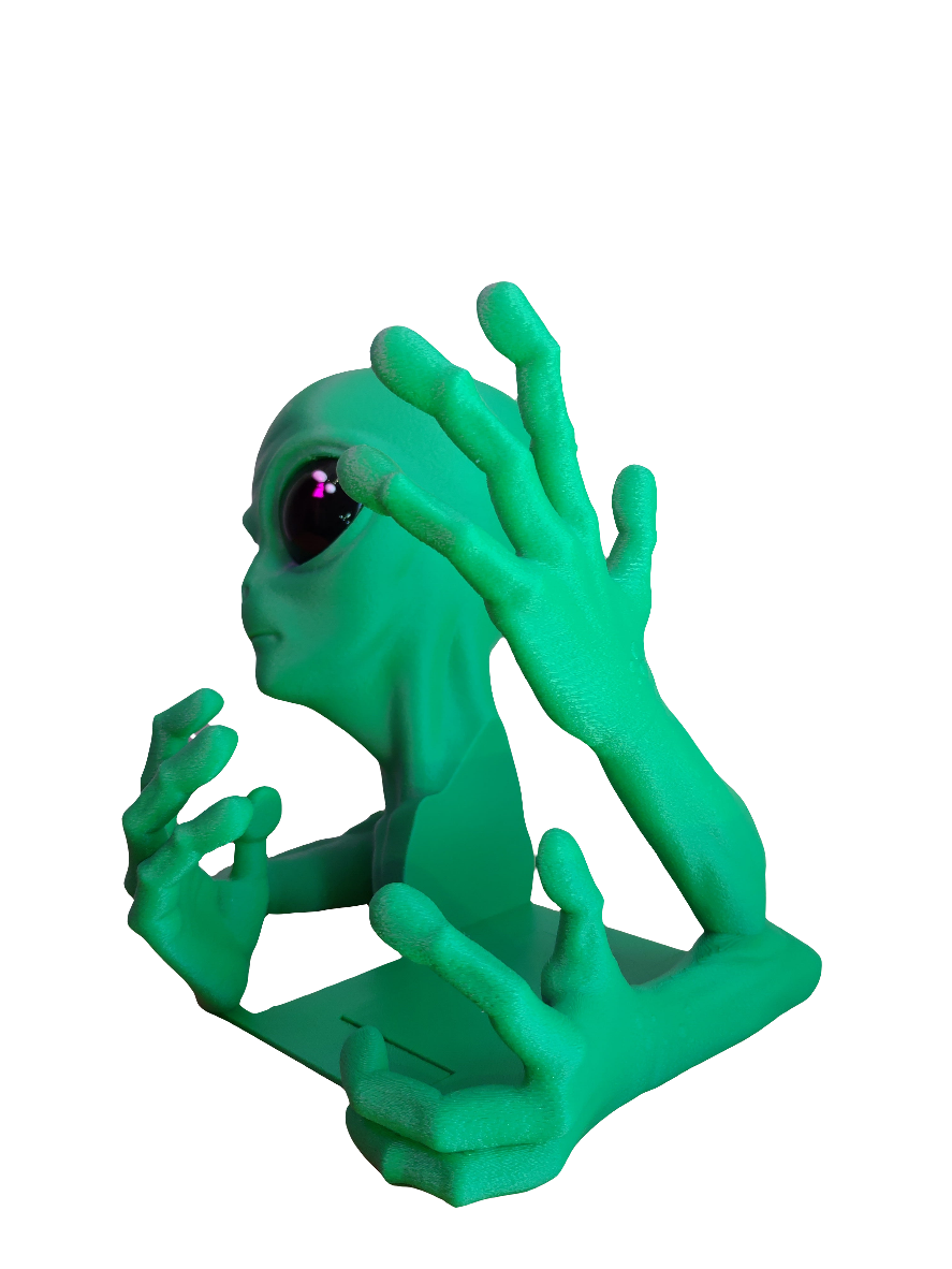 Shelf Invader Alien Bookend