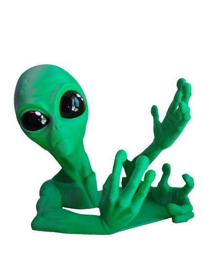 Shelf Invader Alien Bookend